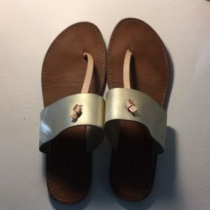 Gold and Peach Sandles